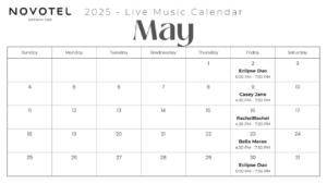 Novotel Darwin CBD Live Music Roster