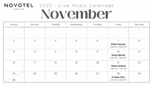 November Live Music Roster