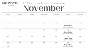 November Live Music Roster