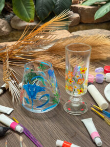 Novotel Glass Painting with Red Cross